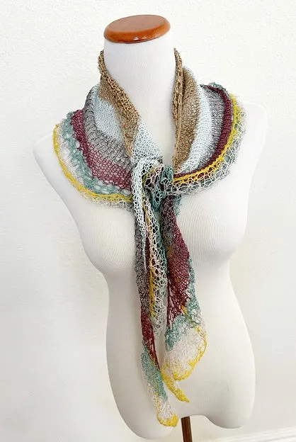 Hourglass shawlette