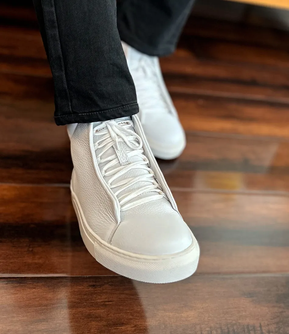 InnovX Sneaker - High Top - White Milled