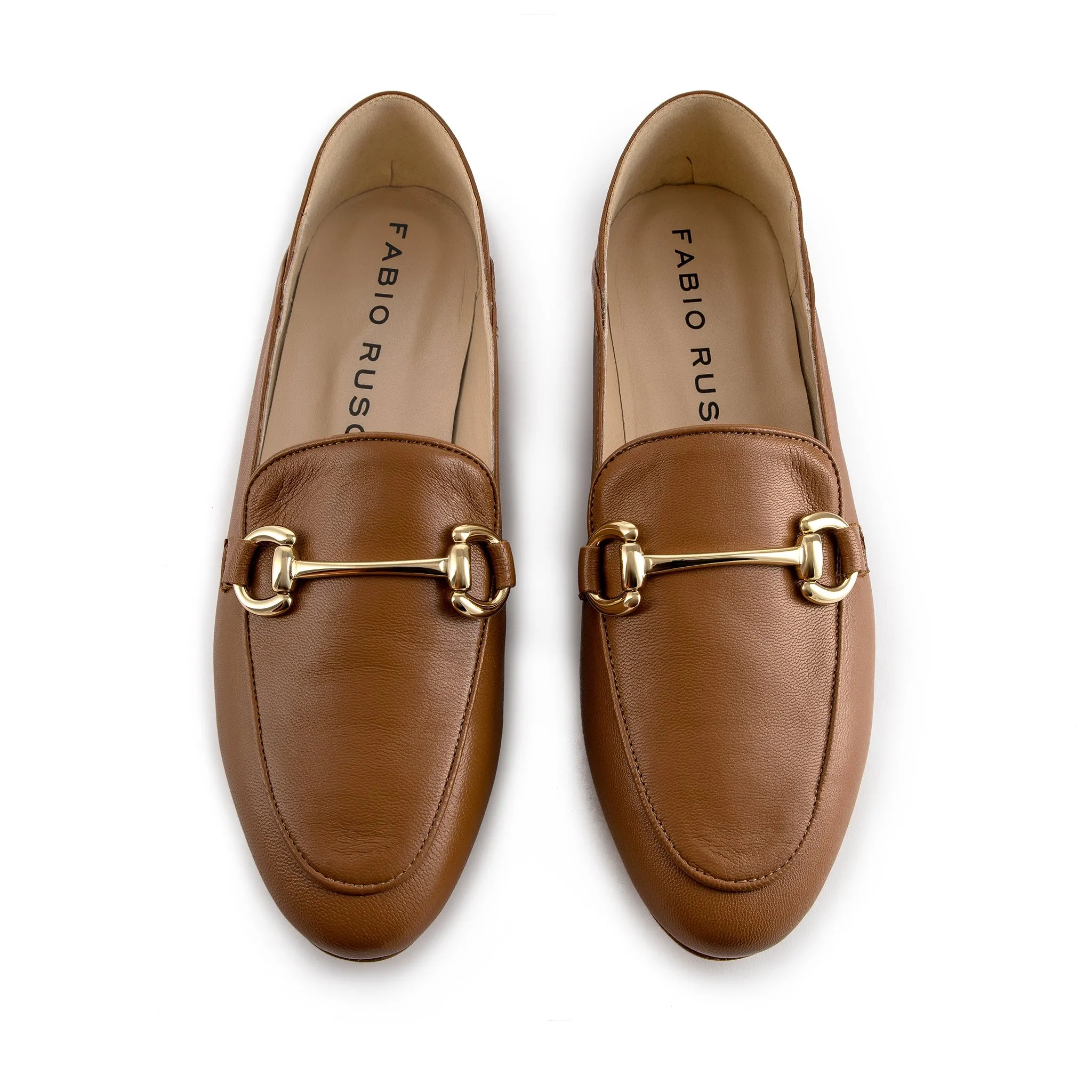 Isidora Cognac Nappa Loafers