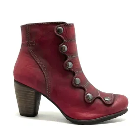 Jour - Cranberry/Grey- Ankle Boot