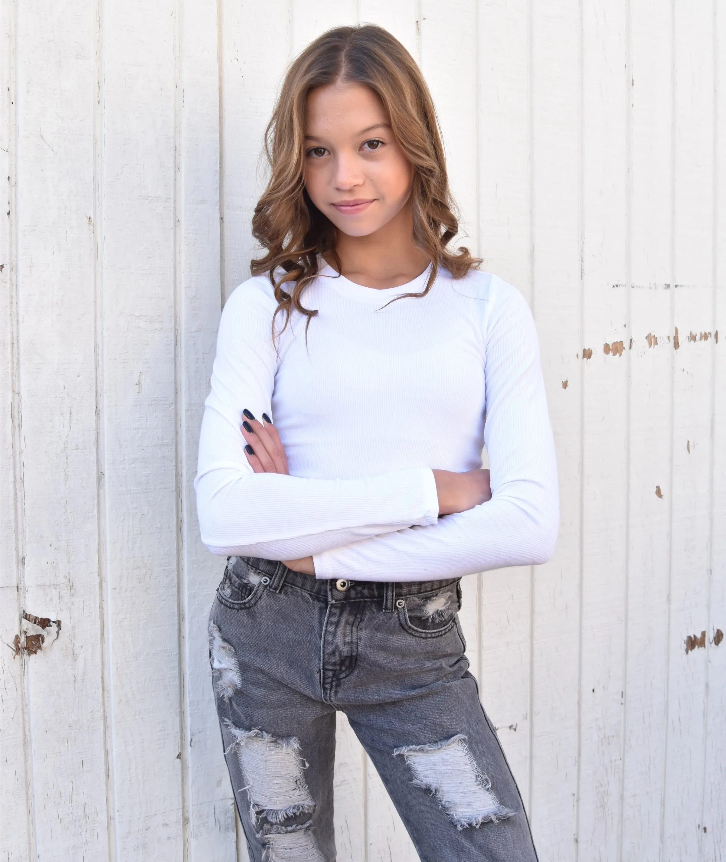 Katie J NYC Girls Livi Long Sleeve Tee