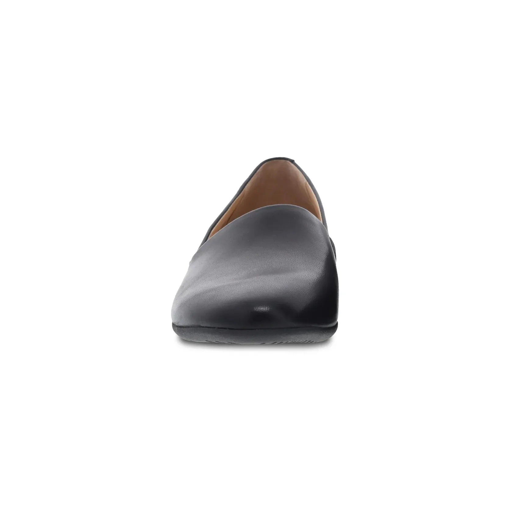 Larisa  Black Milled Nappa Flat