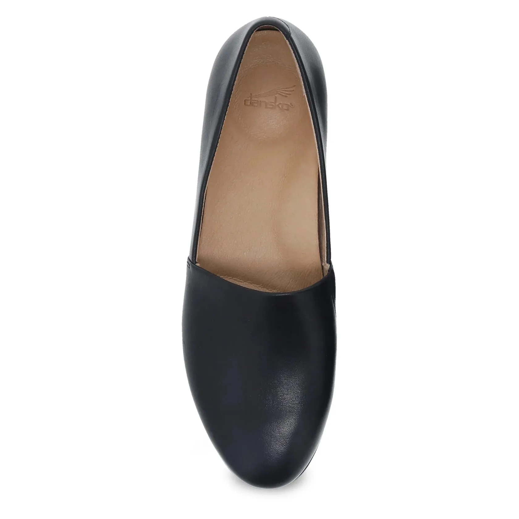 Larisa  Black Milled Nappa Flat