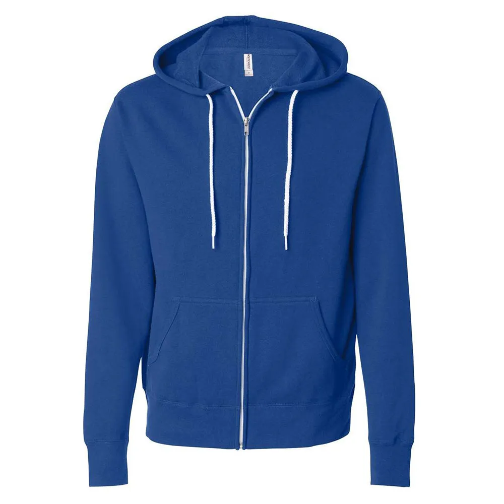 Lightweight Full-Zip Hooded Sweatshirt