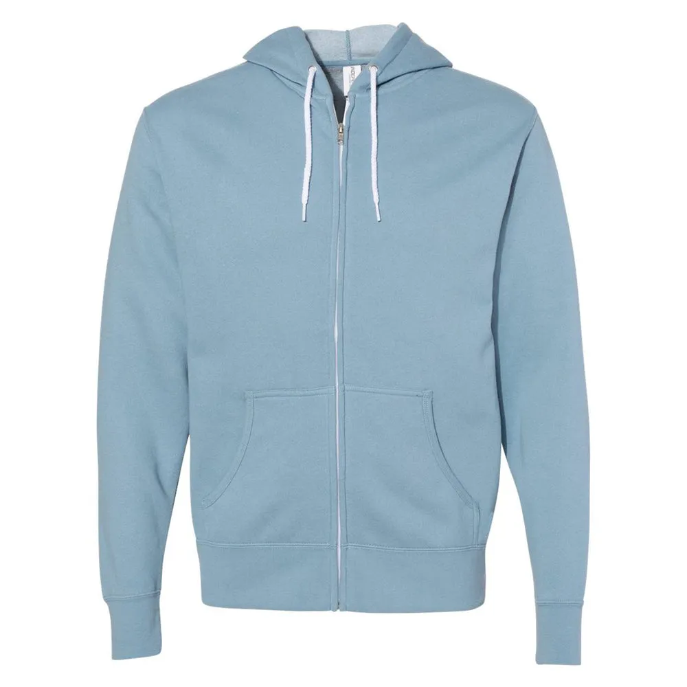 Lightweight Full-Zip Hooded Sweatshirt