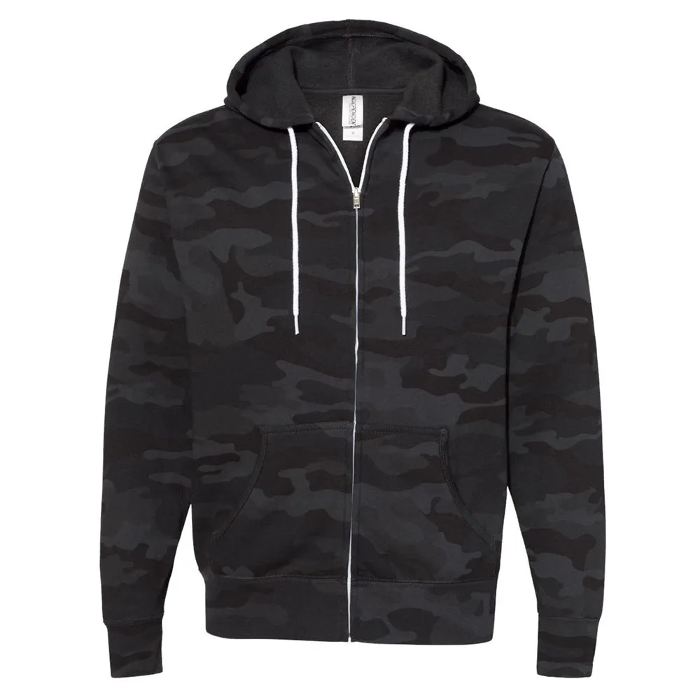 Lightweight Full-Zip Hooded Sweatshirt