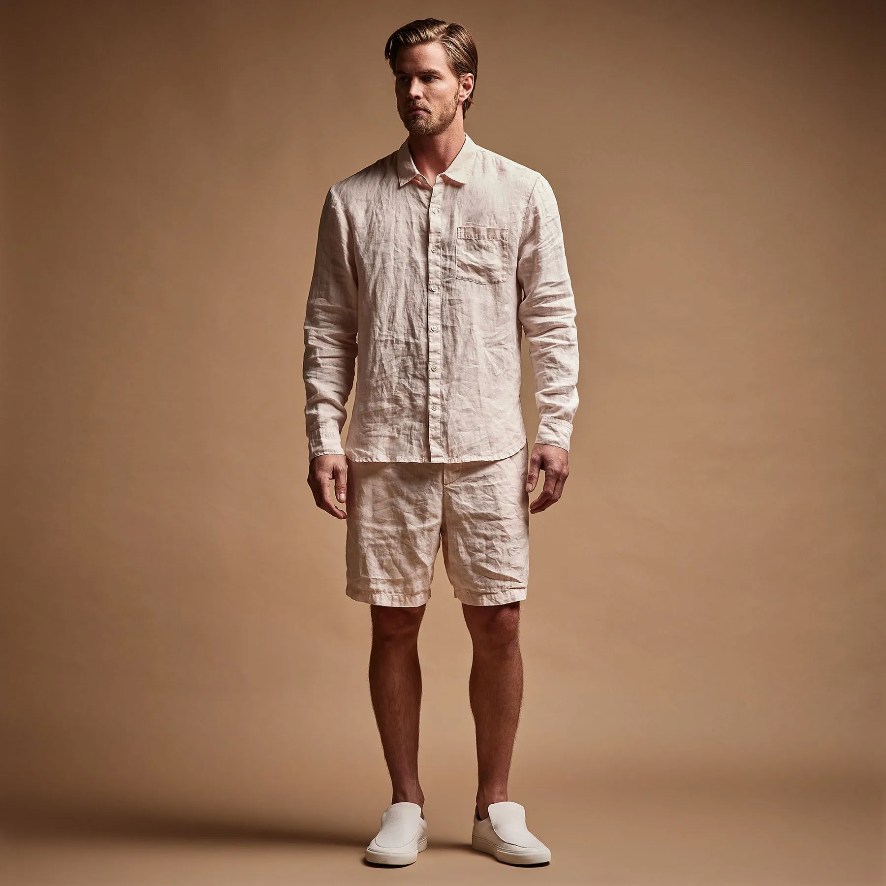 Lightweight Linen Shirt - Zephyr Pigment