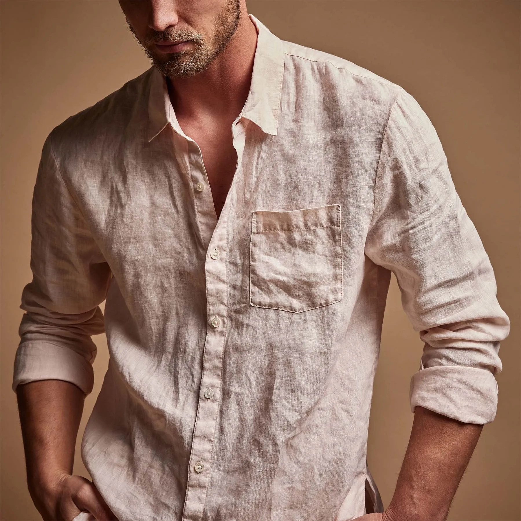 Lightweight Linen Shirt - Zephyr Pigment