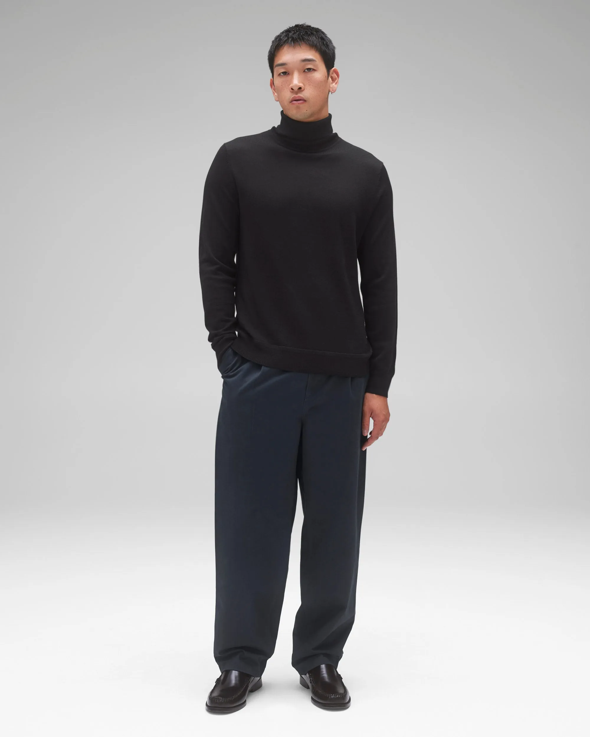 Lightweight Merino Harry Roll Neck