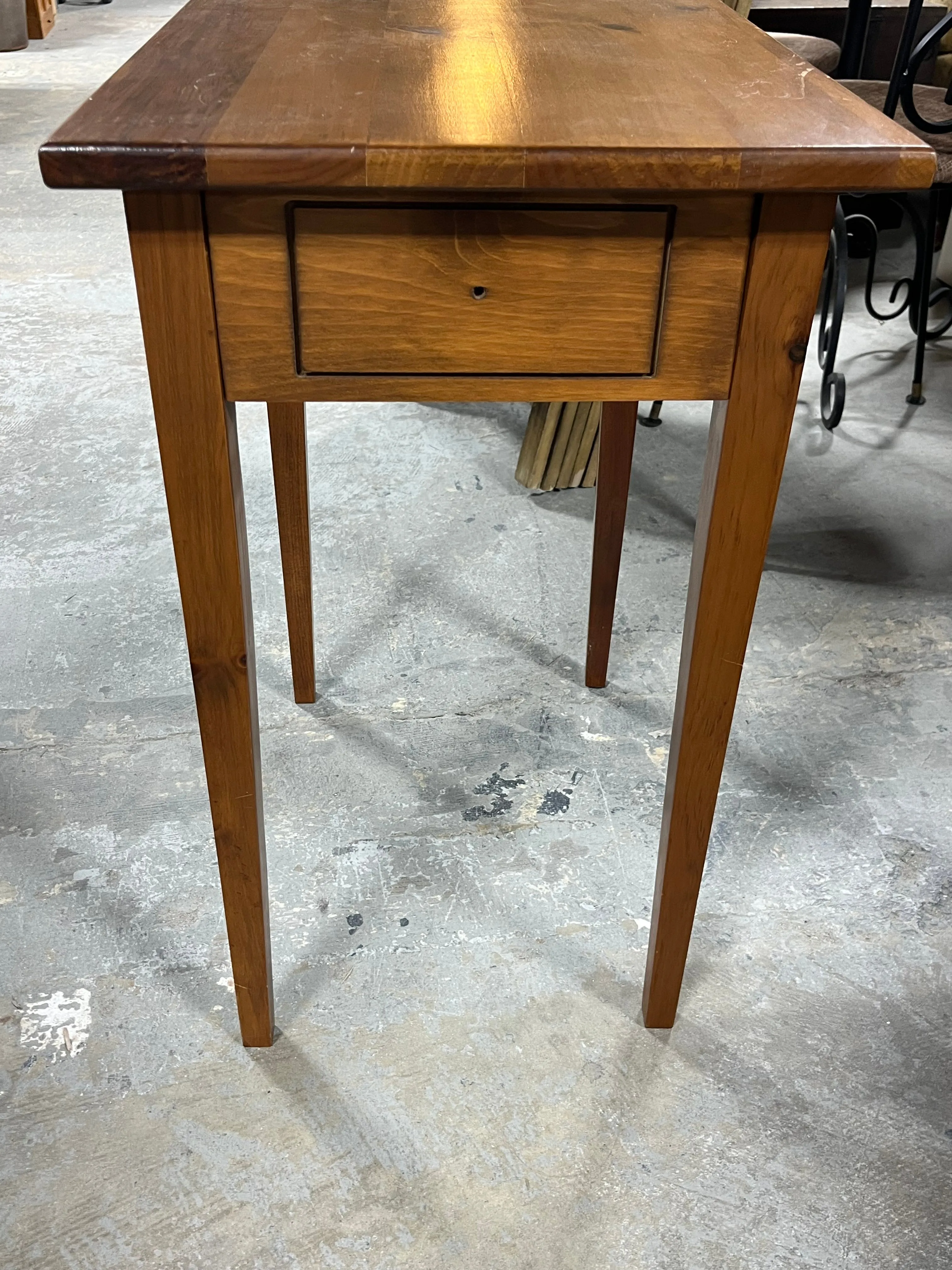 Lightweight Side Table with Faux Drawer