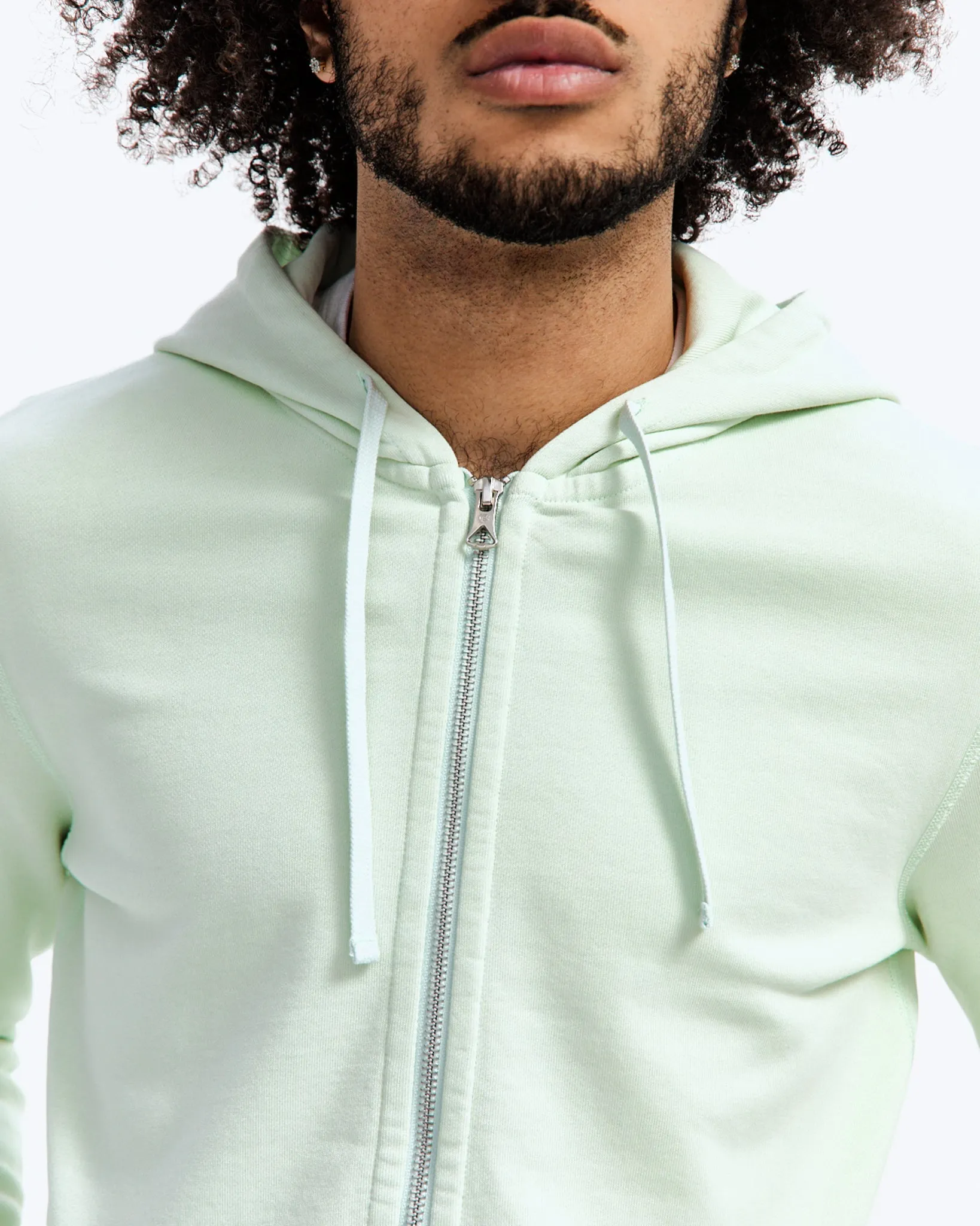 Lightweight Terry Slim Zip Hoodie