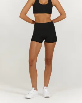 LUXE MINI SHORTS - BLACK