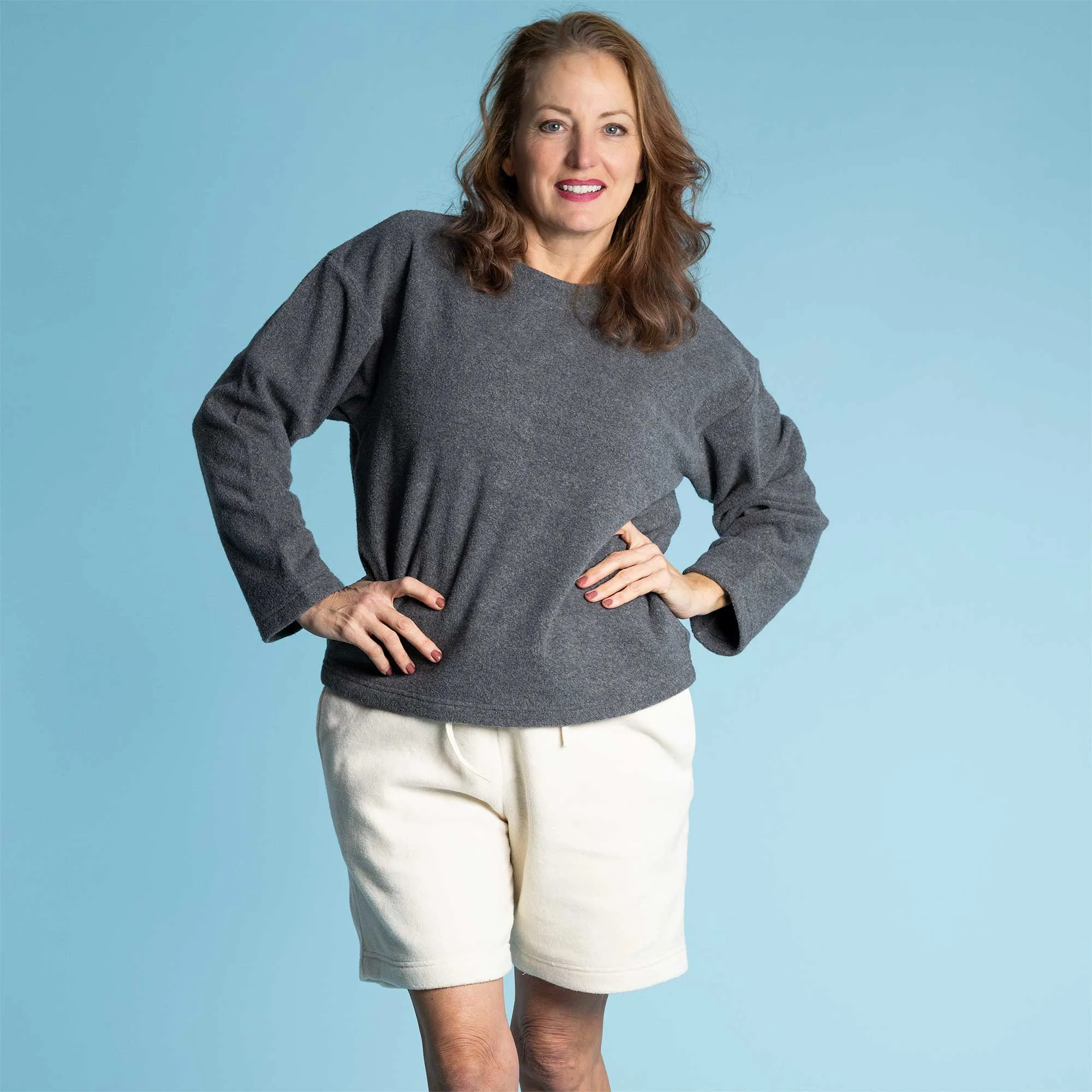 MEG 100% Organic Cotton Fleece Tunic Sweatshirt