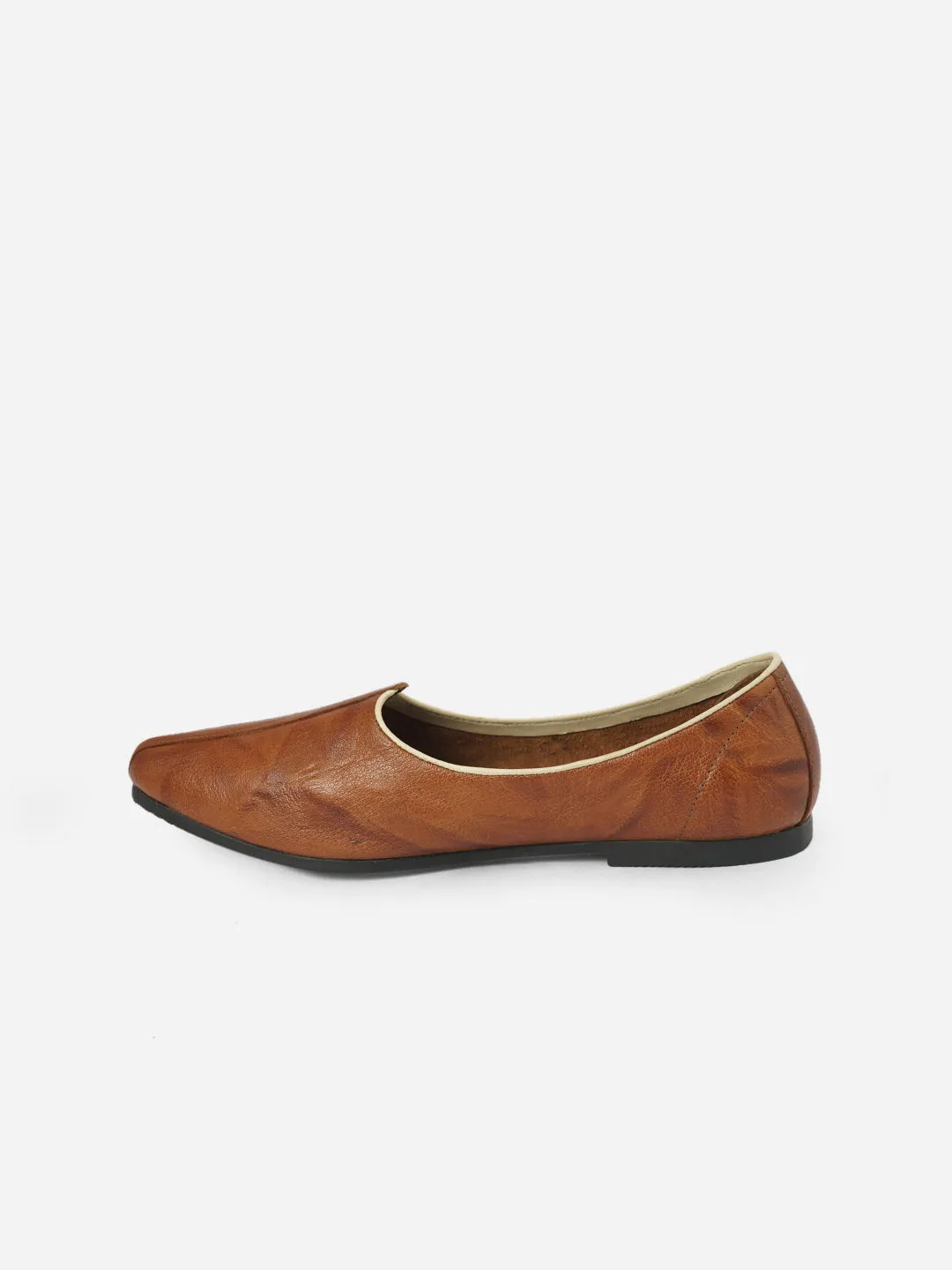 Men's Tan Ethnic Jalsa Juti and Mojaris (ID1067)