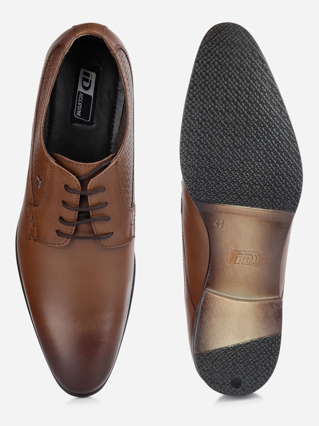 Men's Tan Regular Toe Formal Lace Up (ID2168)