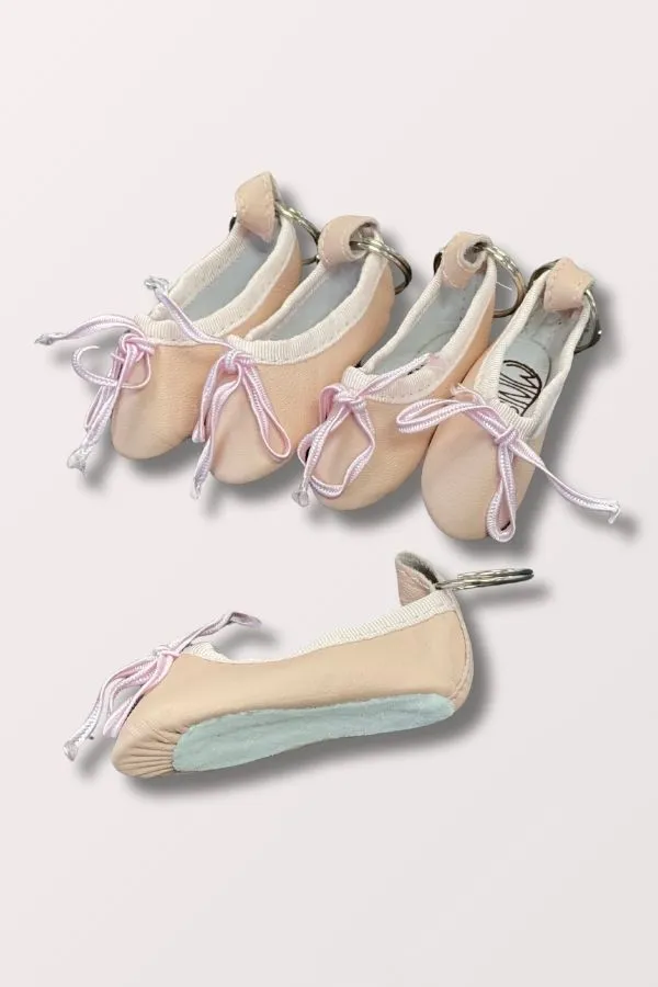 Minishooz Mini Ballet Slipper Keychain - Pink