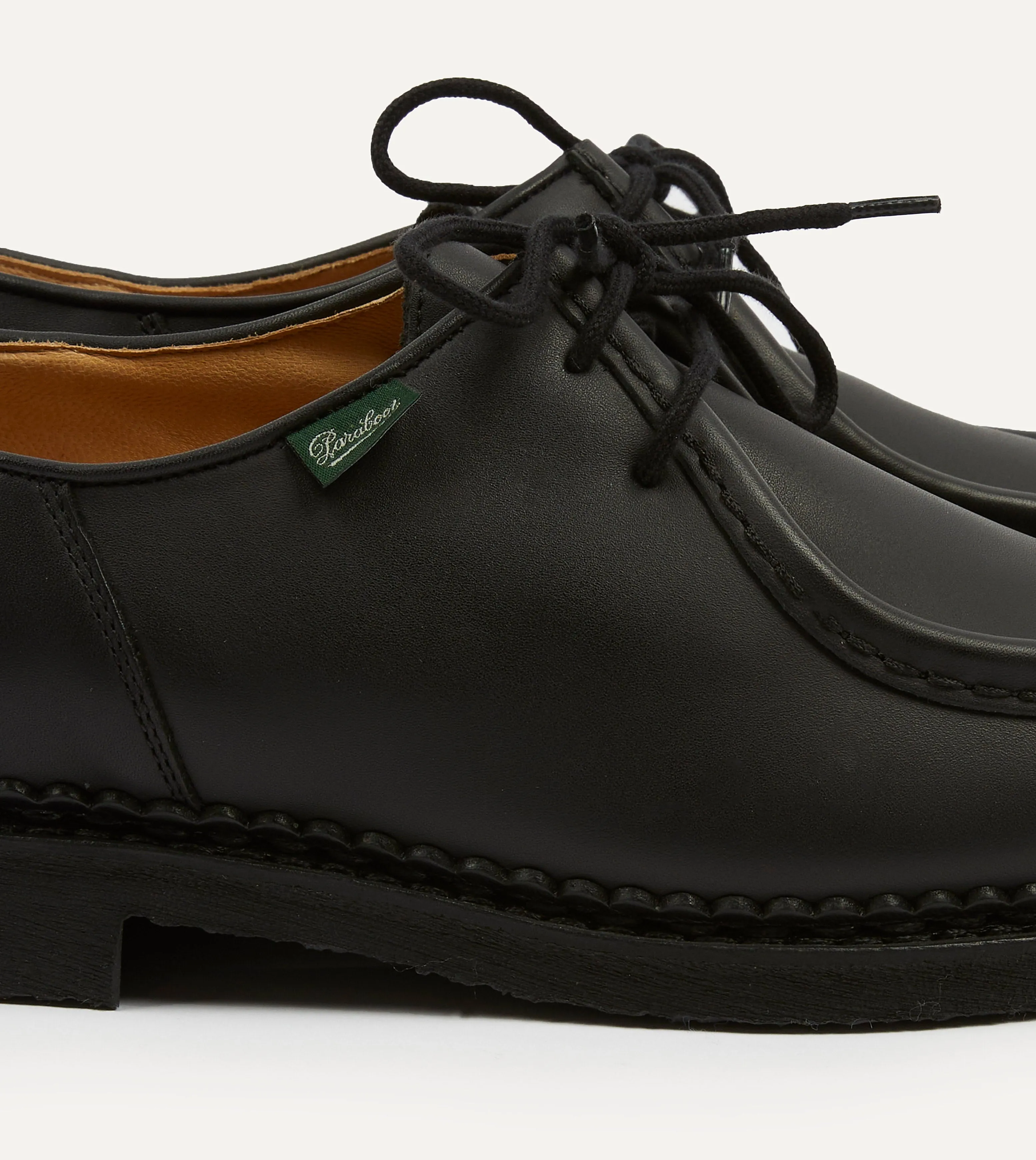 Paraboot Michael Black Calf Leather Derby Shoe