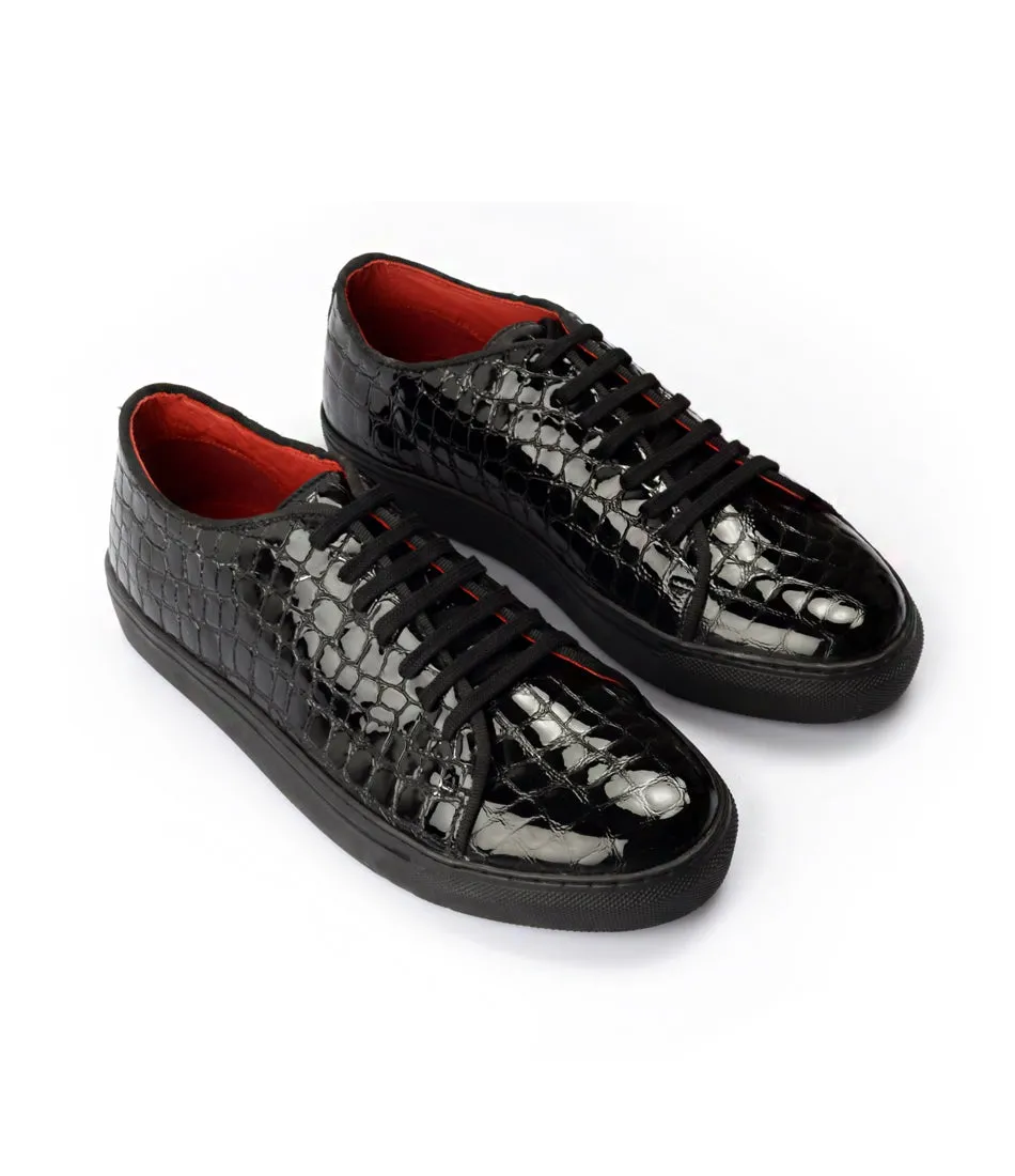 Patent Leather Low-top Sneakers