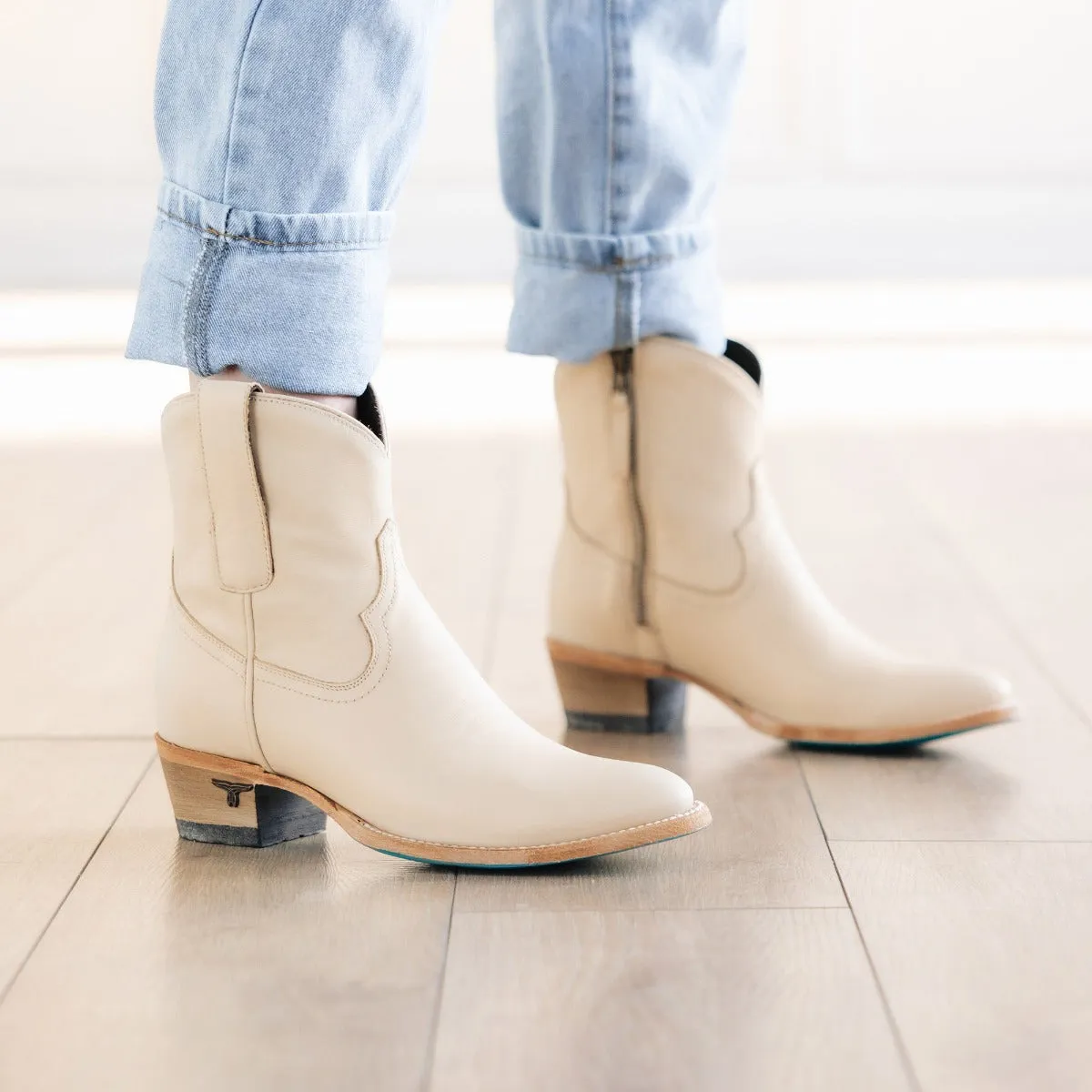 Plain Jane Bootie - Pale Ivory