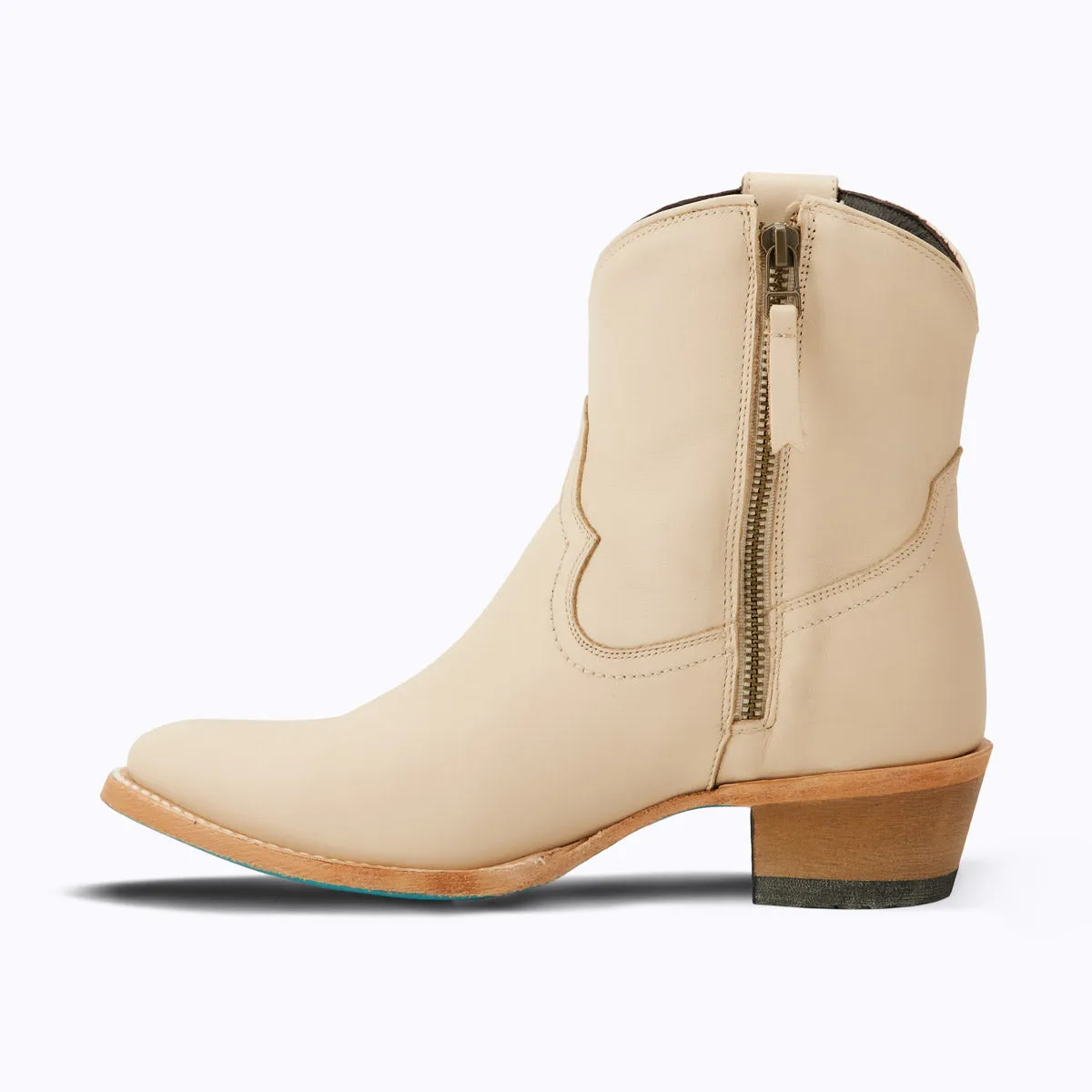 Plain Jane Bootie - Pale Ivory