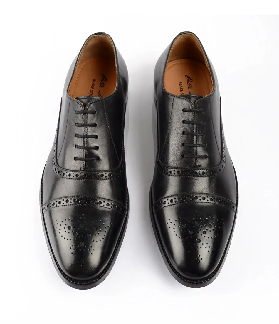 Semi-Brogue Oxfords - Black