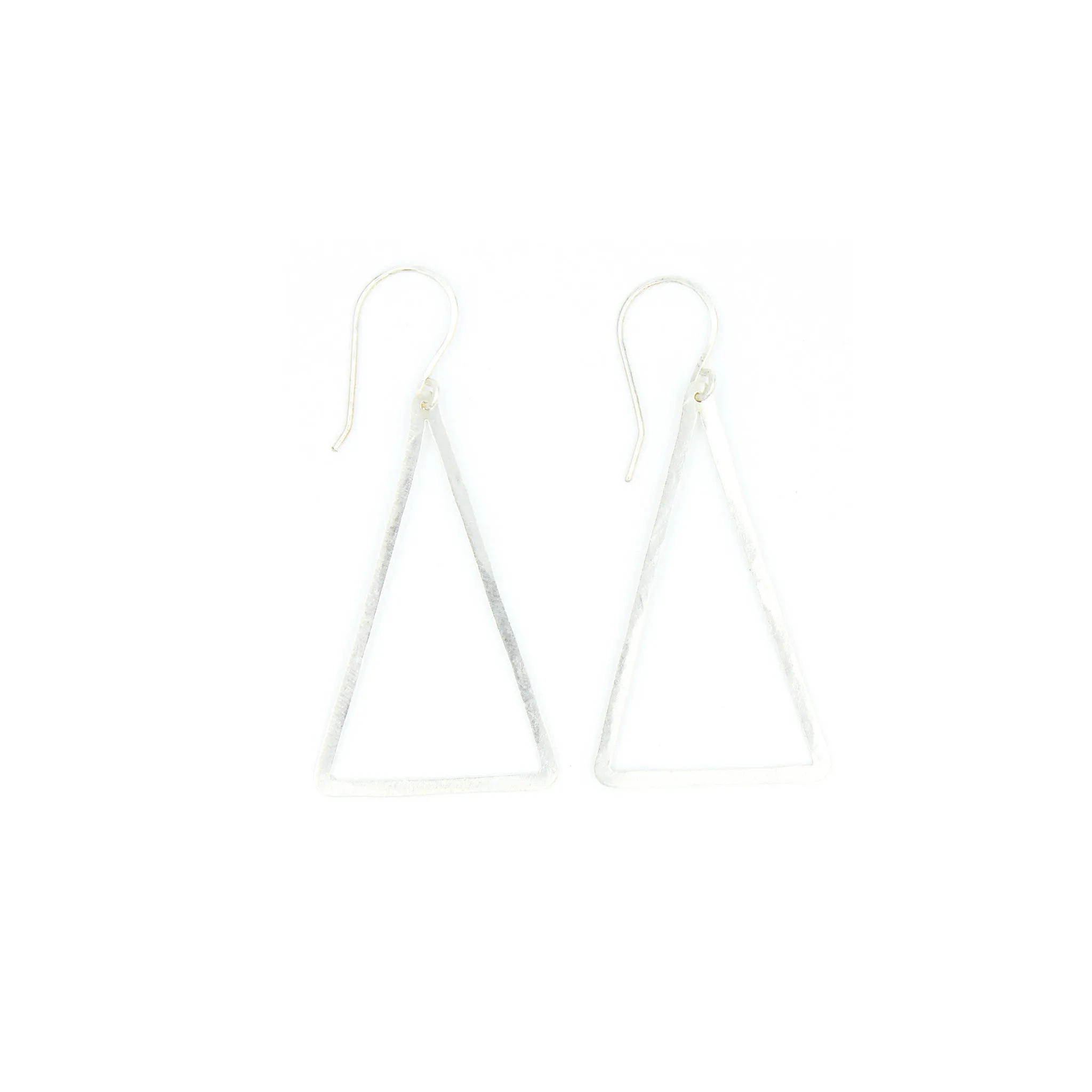 Shape Earrings: Thin Triangle