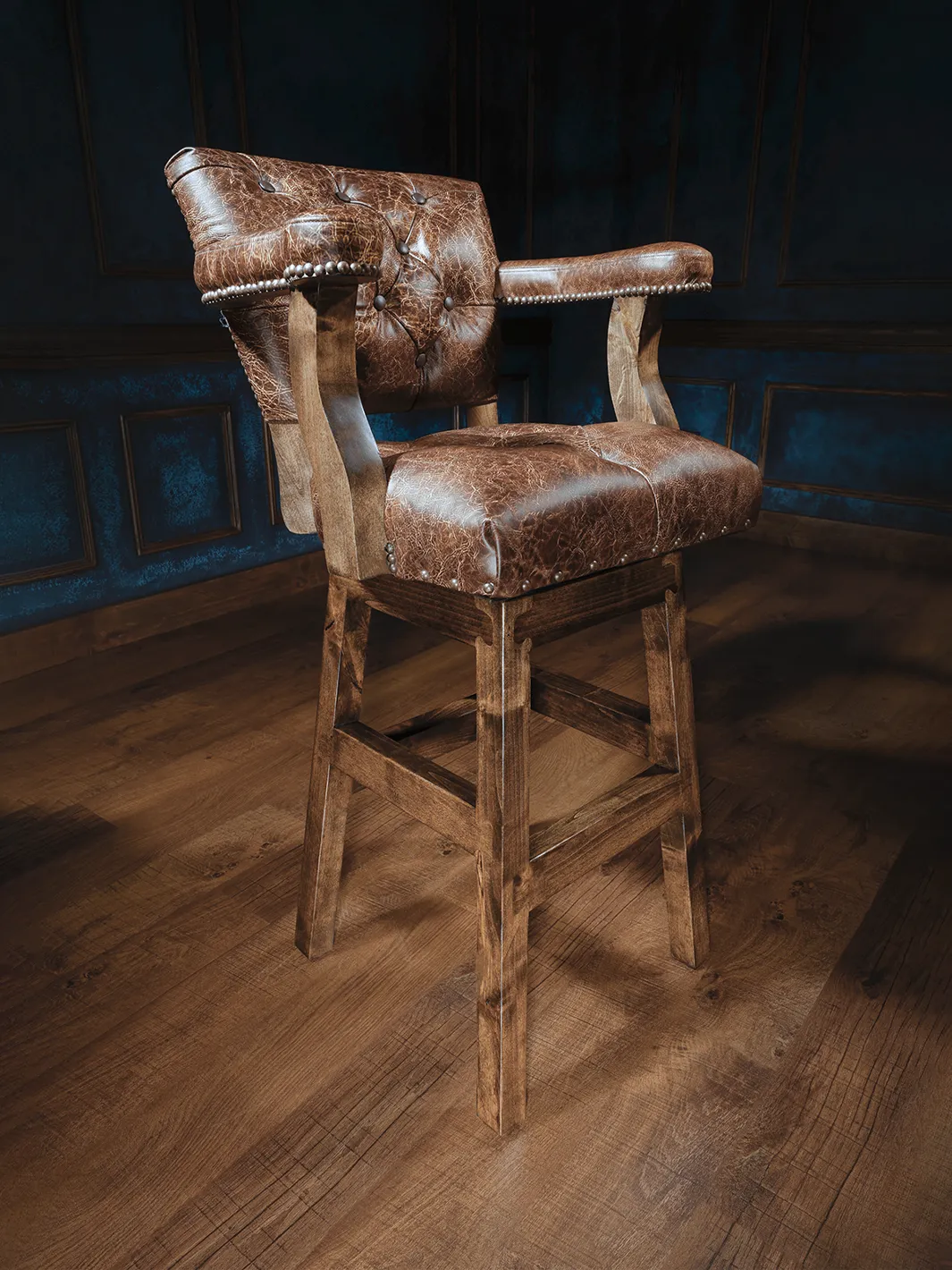 Texas Sunrise Chisum Western Bar Stool