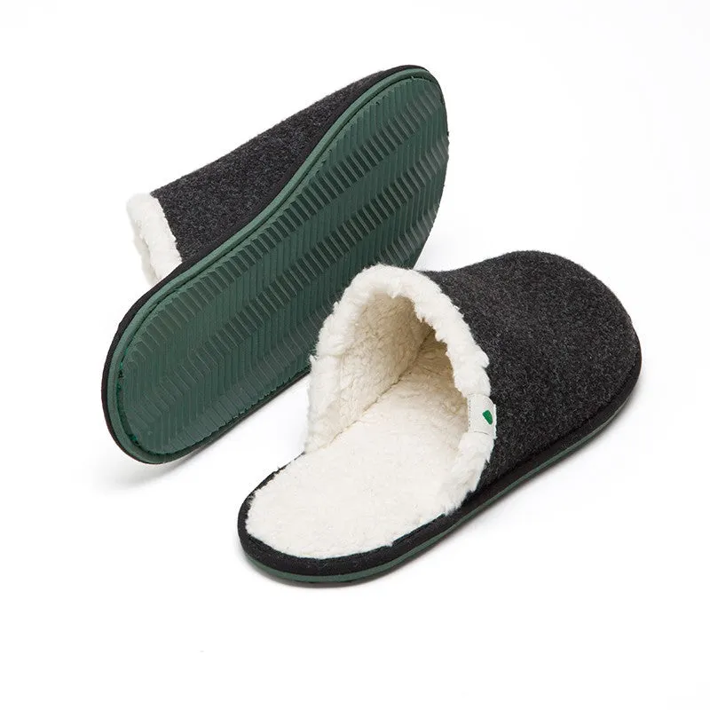 Vegan home slipper black SAW005