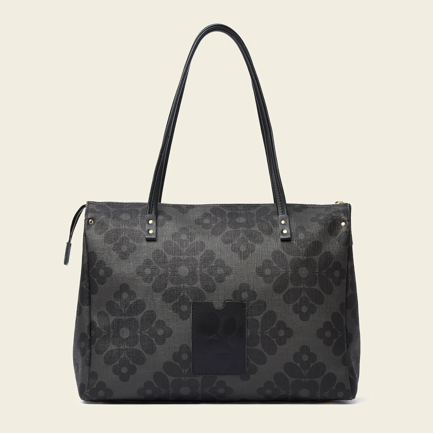 Watson Tote - Flower Tile Charcoal